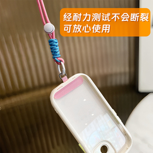 Sangle de téléphone portable en alliage métallique orange avec anneau en D, accessoire anti-perte pour la décoration du téléphone - Product Image 4