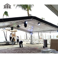 Scène audio professionnelle modulaire portable en alliage d'aluminium personnalisable pour charges lourdes de 1000 kg