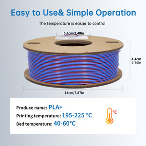 Varillas de plástico rojo y azul 250G, nuevo top 330m, impresión 3D, 1kg, 1,75mm, varillas de plástico moldeadas, varilla de plástico ajustable - Product Image 6