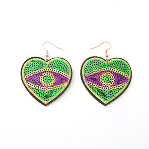 Orecchini da Sera Europei e Americani con Glitter e Forme Geometriche - Product Image 5