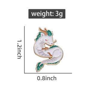 Cadeaux promotionnels chauds placage couleur personnalisé mignon conception dessin animé métal émail broche pour la corée du sud studio <span class=keywords><strong>ghibli</strong></span> - Product Image 2