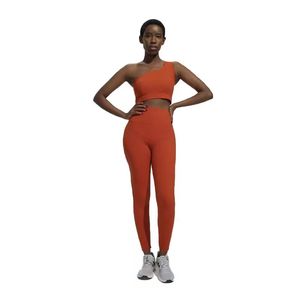 Short de sport taille haute léger et confortable avec logo personnalisé imprimé, tenue de yoga dos nu - Product Image 4