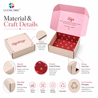 Boîtes d'emballage personnalisées en carton ondulé pliable avec logo unique pour cosmétiques, vente en gros