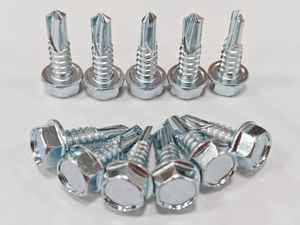 Vis autoperceuse à tête hexagonale avec rondelle, en acier C1022, finition CR3+ zinc 5U, M6.3 22mm, BSD # 3PT TW Origine - Product Image 4