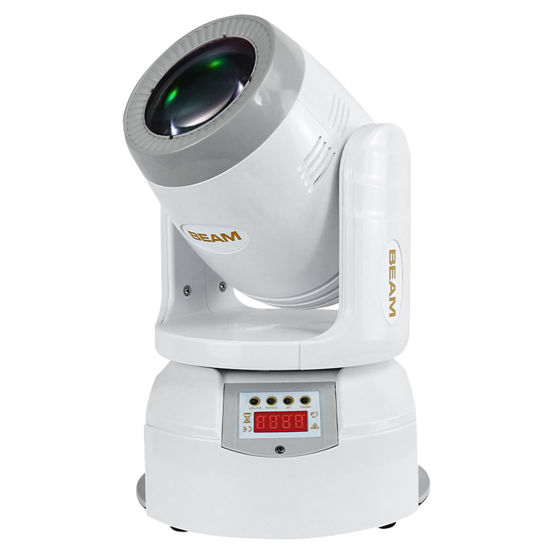 100W Mini Sharpy DMX DJ LED Beam Moving Head Light White 8 Colors 7 Gobos 3-Facet Prism Rainbow Effect KTV Nightclub Stages