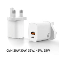 Cargador Rápido de Viaje PCBA Global, PD20W/30W de Alta Potencia, Compatible con Enchufes EU/US/UK/AU e Intercambiable, Carga Rápida Inteligente y Portátil
