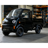 Nouveau modèle de camionnette électrique à quatre roues avec batterie au lithium, homologation EEC COC, vitesse de 45 km/h, mini-camion LHD, véhicule utilitaire électrique pour le transport de matériaux.
