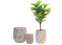 Pots à fleurs en fibre de ciment écologiques, durables, de forme personnalisée, de couleur personnalisée, pour une utilisation en intérieur/extérieur, jardin, maison, hôtel, restaurant