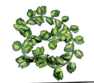 Hiedra artificial hoja plantas <span class=keywords><strong>vid</strong></span> colgante guirnalda tela <span class=keywords><strong>de</strong></span> algodón hiedra ratán guirnalda vides falsas colgando boda Faux planta scapeing - Product Image 4