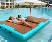 Plateforme de quai gonflable de qualité supérieure Spatium, quai flottant, plateforme aquatique portable, plateforme de quai, tapis aquatique gonflable