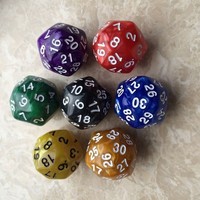 Dados de conteo acrílicos de 30 caras, dados para juegos de rol de World of Warcraft, dados de múltiples caras