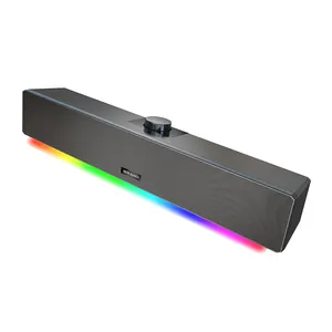 Popular cabinet 10W with Dual 2 Inch woofer volume+Bass Gaming Computer speaker with BT & Full screen RGB lighting/USB Soundbar