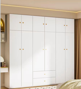 Meubles en bois bon marché d'usine, armoire blanche contemporaine avec tiroirs, meubles de rangement durables pour la chambre à coucher - Product Image 5