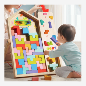 Bloques Rusos 3D, Rompecabezas Tangram, Juguetes Educativos STEM, Rompecabezas de Madera para Niños de 4, 5 y 6 Años - Product Image 1
