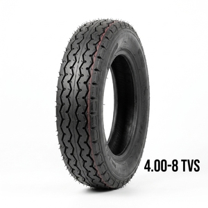 Fabriqué en Inde TVS 4.00-8 400-8 4008 400 8 Pneus et Chambres à Air pour Moto, Tricycle Bajaj, Tuk Tuk, Véhicules à Trois Roues et Mototaxi - Product Image 1