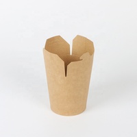 Conteneur alimentaire personnalisé, emballage jetable en papier pour nouilles, boîte à emporter pour pâtes