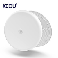 Plafonnier LED rond 3D à détection de mouvement, montage en surface, 9W