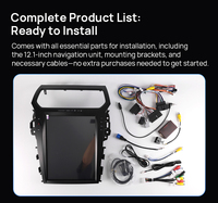 Reproductor de Android 14 para Auto, Estilo Tesla, para Ford Explorer 2011-2019, Radio Vertical, Estéreo, WIFI, BT, FM, AM, Reproductor Multimedia, Carplay