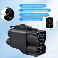 Adaptateur DC CCS2 vers CCS1 300KW 400KW IP65 IP67 Connecteur de charge rapide DC En stock Convertisseur de charge VE Adaptateur de chargeur de voiture