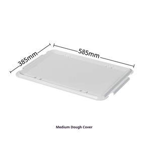 Plateaux de levage et de stockage empilables <span class=keywords><strong>en</strong></span> plastique blanc standard avec couvercles pour boulangerie commerciale - Product Image 5