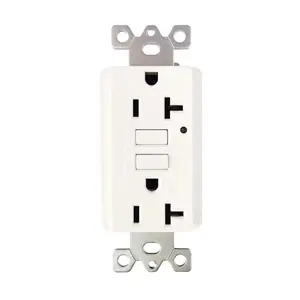 Bathroom weatherproof gfci outlet 120v 220v 250v 20amp gfci socket outlet wall 20 amp gfci tamper- wr electrical receptacle plug