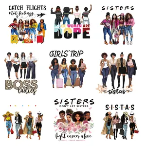 Lịch Sử Màu Đen Tùy Chỉnh Sắt Trên Các Bản Vá Lỗi Decals Plastisol Rõ Ràng Phim Sẵn Sàng Để Báo Chí Màn Hình In Dtf Chuyển Cho T Áo Sơ Mi - Product Image 3