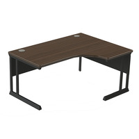 Bureau d'ordinateur d'angle en bois massif amovible de haute qualité Table de bureau rangée réglable