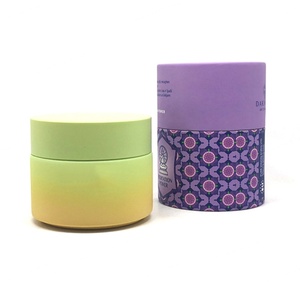 Luxury 10g 20g 30g 50g 100g Frosted Opal <b>Ceramic</b> Glass Skin Cream Cosmetic Plastic Screw Cap Jars Facial Clay Mask Containers - Product Image 5