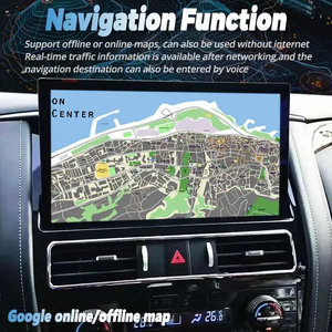 หน้าจอ Android 14 สำหรับ Nissan Armada Y62 Patrol QX80 QX56 ปี 2010-2022 ระบบนำทาง GPS Carplay วิทยุติดรถยนต์ เครื่องเล่นมัลติมีเดีย วิดีโอ - Product Image 3