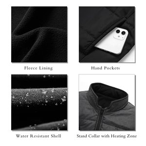 9 <b>Heating</b> Zones 2 Separate Controller Heated Vest <b>USB</b> Lightweight Electric Heated Jacket for Men - Product Image 4