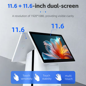 Système de caisse enregistreuse tactile Android à double écran 11,6 pouces, écran standard clair, résolution 1366x768 (écran principal unique) - Product Image 4
