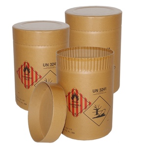 Vente en gros de boîtes d'emballage en carton recyclé, fûts ronds en fibres (36x50cm) avec un bon emballage logistique - Product Image 1