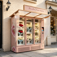 Vente en gros directe usine – Distributeur automatique de roses grande capacité pour extérieur, kiosque de vente de bouquets, kiosque à fleurs en libre-service SDK CE