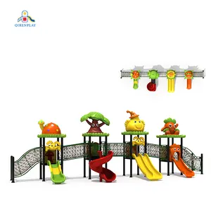 Cheap garden children's play ground outdoor flower playground slide equipment