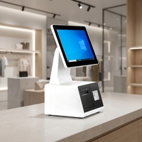 Système de point de vente tout-en-un en promotion, écran tactile 15,6 pouces, caisse enregistreuse, machine de point de vente avec imprimante thermique
