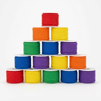 Fil électrique en silicone flexible coloré en gros, câble multibrins en cuivre étamé pour équipement électronique