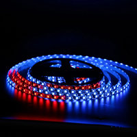 Lampu Komersial DC12V WS2811 Strip LED RGB Addressable PCB Hitam IP65 Tahan Air 5050 60LED/m 14W 2811 Strip LED Fleksibel