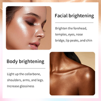 Stick illuminateur soyeux scintillant waterproof longue tenue pour le contouring, 6 teintes, OEM ODM, marque privée personnalisée