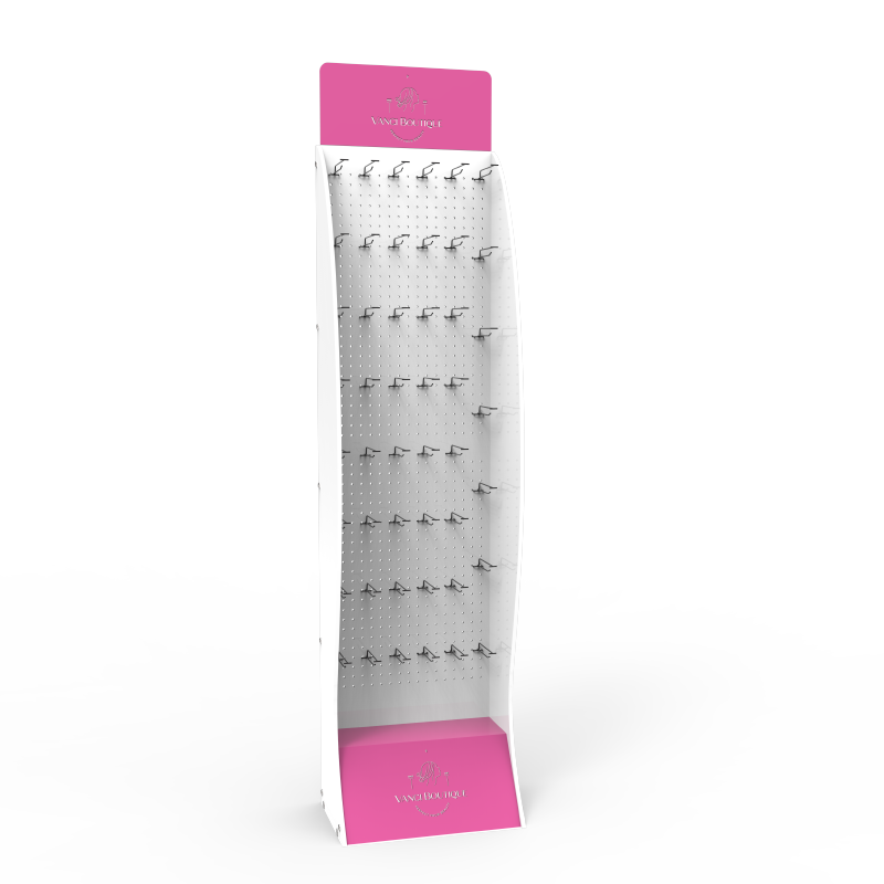 Apache for PVC Foam Pegboard Display Stand for Supermarket Advertising Nail Polish Racks Customized Color Logo for Design — view 4