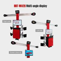 Hongtech Machine d'alignement 3D et d'équilibrage 4 roues avec garantie de 18 mois, écran LCD 32 pouces, outils d'atelier pour pneus