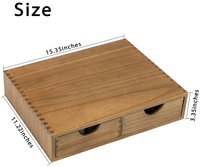 Organisateur de rangement pour dosettes de café K Cup en bambou de haute qualité, neuf, capacité de 30 dosettes, durable