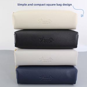Estuche Minimalista de Cuero PU sin Cierre, de Gran Capacidad, Color Sólido, para Estudiantes de Primaria/Secundaria, Venta al Por Mayor - Product Image 2