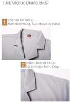 Livraison rapide en stock, ensembles de vêtements de travail pour hommes et femmes, mode estivale, coton et polyester, logistique d'usine, garage