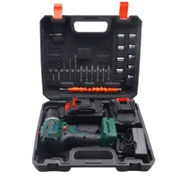 Perceuse électrique 21V DIY sans fil, mini perceuse à percussion avec batterie au lithium, moteur sans balais, outils électriques à vitesse variable supportés par l'OEM