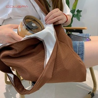 Sac fourre-tout en toile vierge avec impression de logo personnalisé, coloré, portable, écologique, tendance, pour usage quotidien, sac de shopping à bandoulière unique