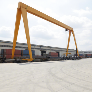 Grue <span class=keywords><strong>portique</strong></span> extérieure sur mesure de type MH, à poutre double, avec structure à poutres en treillis, rail efficace, capacité 30 tonnes, variations 2 à 8 tonnes, commande au sol et à distance - Product Image 1