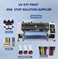 Machine d'impression automatique UV DTF rouleau-à-roule A3 HUAYIN Epson XP600 DX7 Hosonsoft pour coques de téléphone en acrylique et PVC, fabriquée en Chine continentale