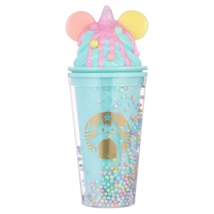 Awaii-taza fría de doble pared para beber zumo para niños y niñas, vaso de helado de plástico reutilizable sin BPA a prueba de fugas con pajita, 450mL - Product Image 4