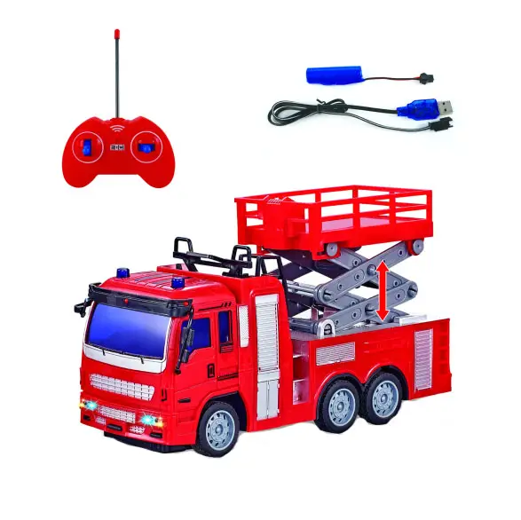 Commercio all'ingrosso di plastica fuoco RC giocattoli camion auto a distanza di lotta antincendio RC per i bambini come regalo