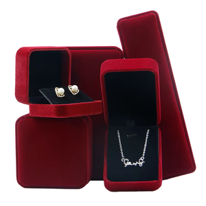 Boîte de présentation de luxe pour bijoux, coffret d'emballage pour magasin, ensemble de présentoirs pour bracelets, colliers, pendentifs, bagues, boîte à bijoux en velours - Product Image 1